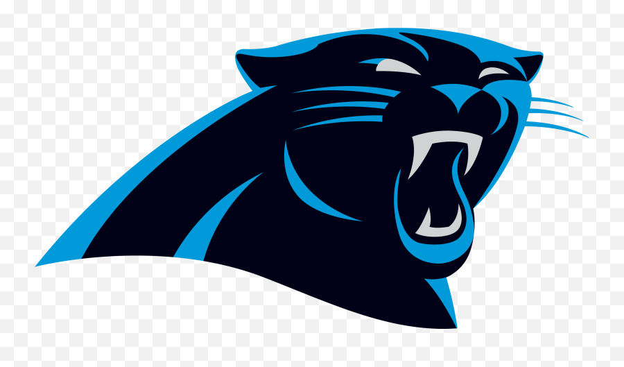 Painted Blue And Black Panther Head - Carolina Panthers Logo Emoji,Black Panther Logo
