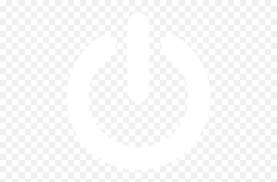 White Power Icon - Free White Power Icons Transparent Power Button White Emoji,Electricity Png