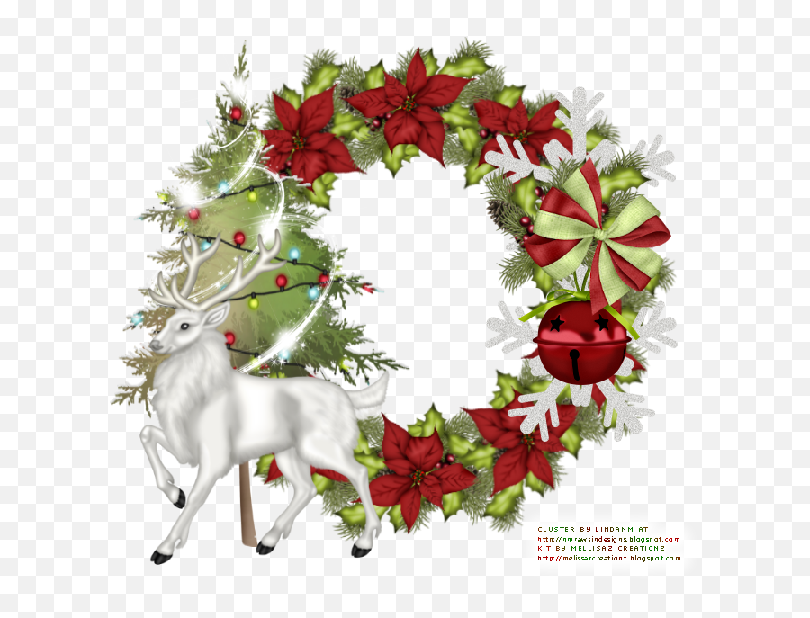 Country Christmas Wreath Png - Transparent Christmas Cluster Christmas Clipart Transparent Frame Emoji,Christmas Wreath Png