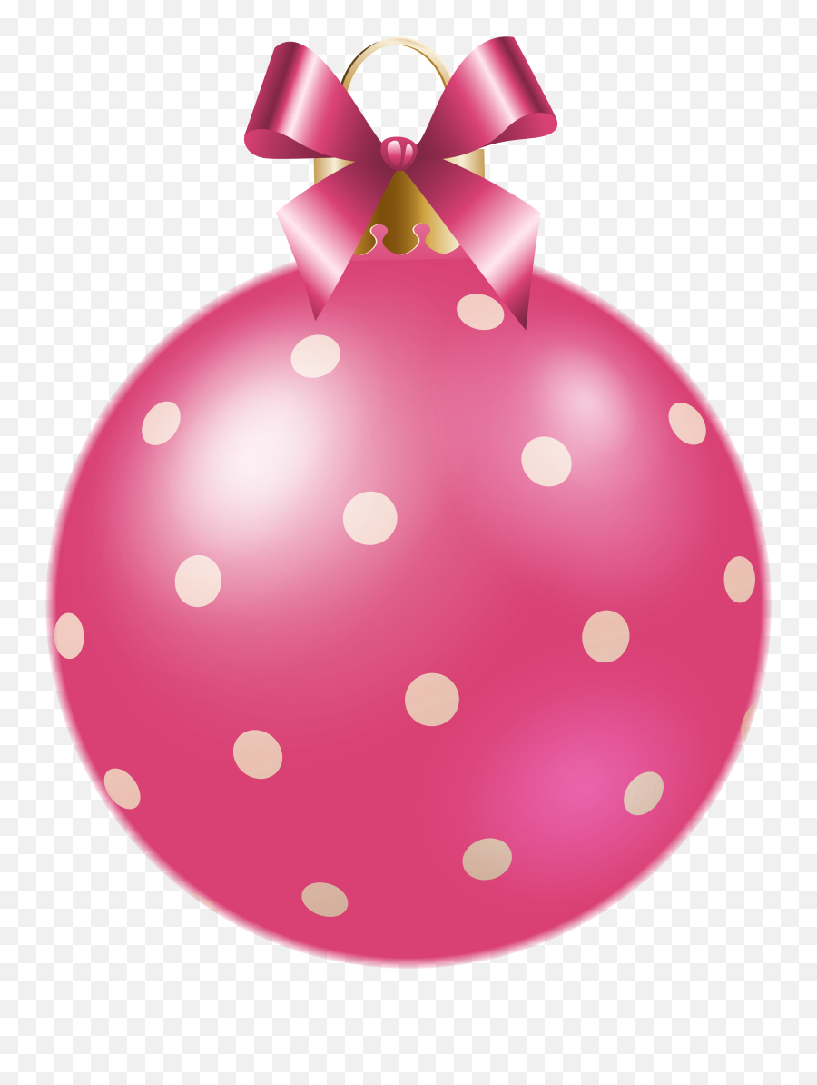 Pink Clipart Xmas - Pink Christmas Ornament Png Transparent Girly Emoji,Christmas Ornament Png
