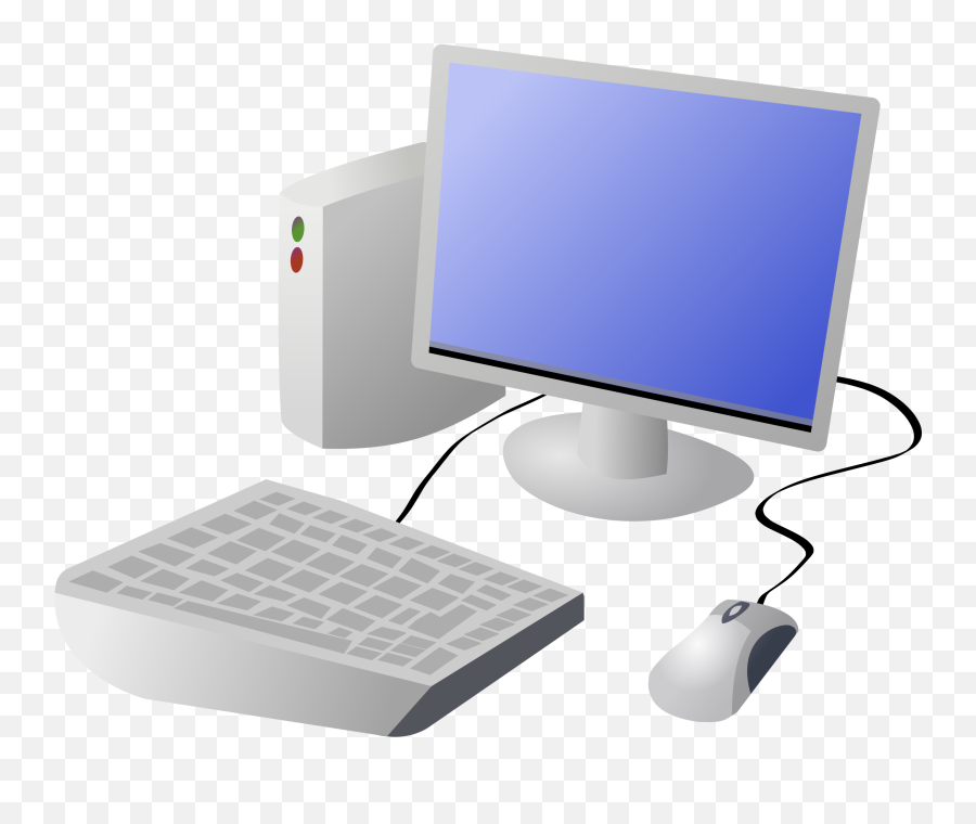 Computer Mouse Computer Keyboard Clip Art - No Internet Computer Cartoon Png Emoji,Keyboard Clipart
