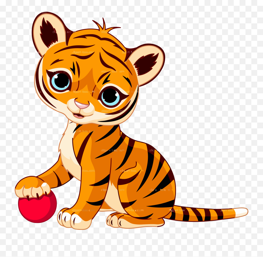 Free Download Cute Tiger Clipart Clip Art - Tiger Baby Cute Tiger Clip Art Emoji,Tiger Clipart