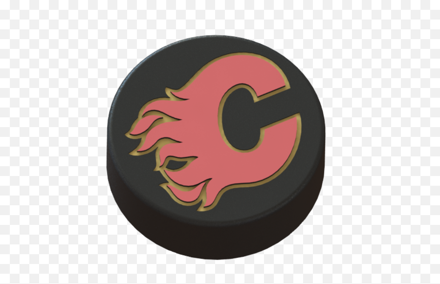 3d Printed Calgary Flames Logo - Calgary Flames Emoji,Flames Logo