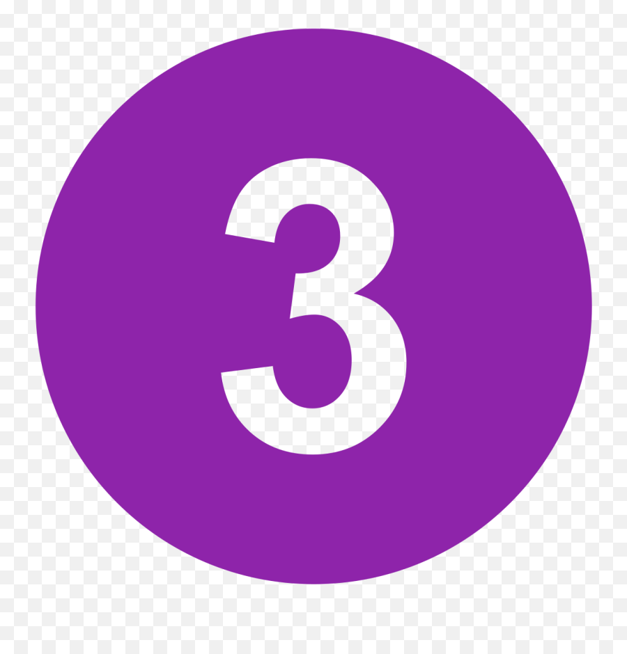 Fileeo Circle Purple Number - 3svg Wikimedia Commons Number 3 In Yellow Circle Emoji,Number 3 Png