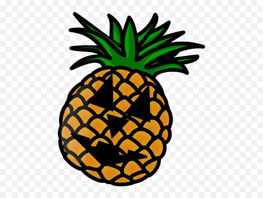 Pineapple Jack O Lantern Clip Art At Clkercom - Vector Clip Detroit Zoo Emoji,Jack O Lantern Clipart