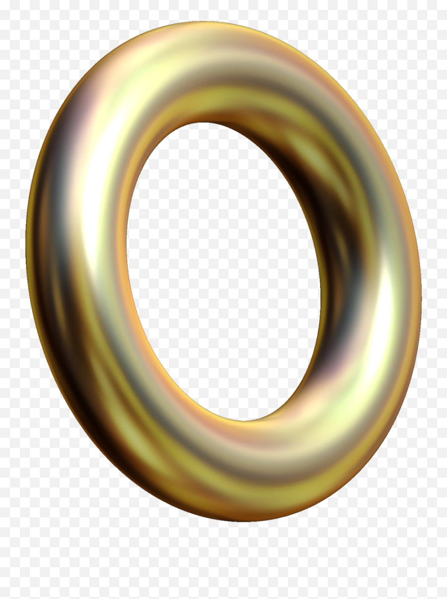 Ring Background Png - Gold Ring With No Background Clipart Ring Circle 3d Png Emoji,Gold Background Png