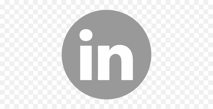 Linkedin - Linkedin Logo Grey Circle Emoji,Grey Circle Png