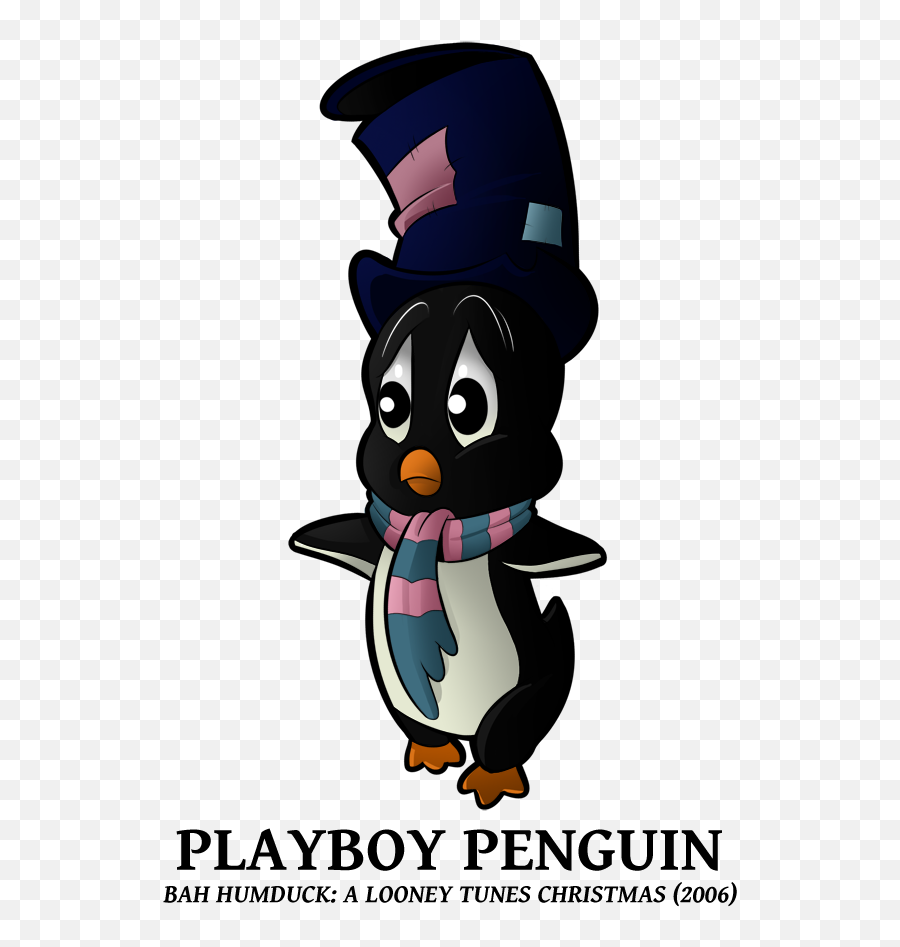 Download 25 Looney Of Christmas - Playboy Penguin Looney Tunes Penguin Png Emoji,Penguin Transparent