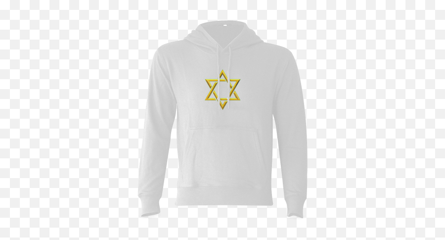 Judaism Symbols Golden Jewish Star Of David Gildan Hoodie Sweatshirt Model H03 Id D473554 - Long Sleeve Emoji,Jewish Star Png