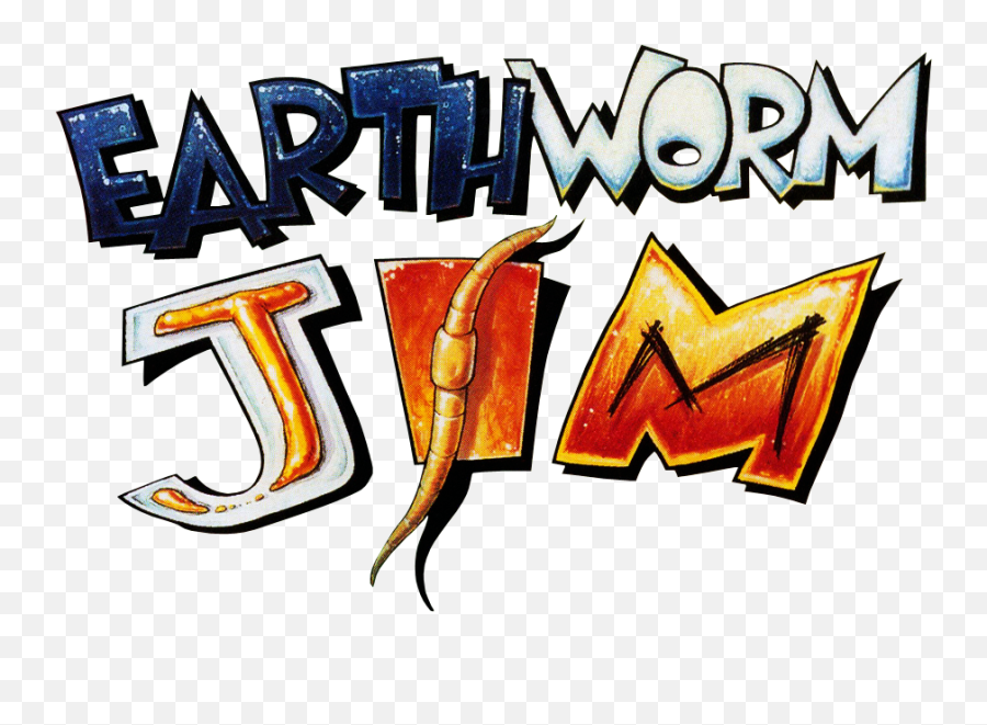Earthworm Jim Logo By Ringostarr39 - D8ybc6p Earthworm Jim Earthworm Jim Logo Png Emoji,Worm Logo