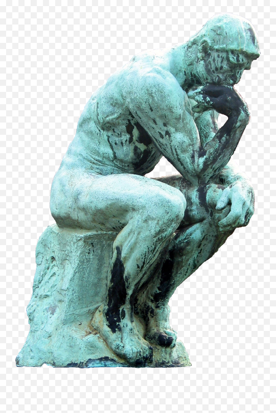 The Thinker Clipart - Penseur De Rodin Png Emoji,The Thinker Png