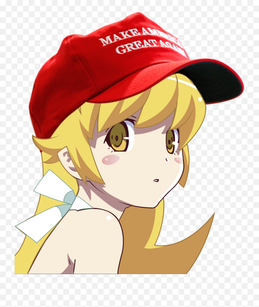503kib 1071x1228 Shinobu - Anime Girls With Maga Cap Emoji,Make America Great Again Hat Png