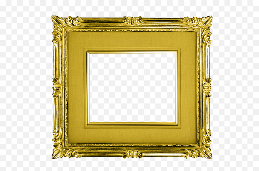 Ornate Gold Frame Transparent Background Hd Png Download - Transparent Background Gold Frame Png Emoji,Frame Transparent Background