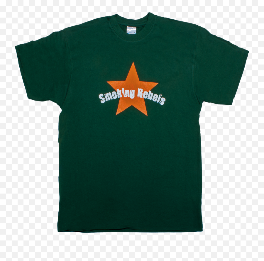 No Name T - Shirt Smoking Rebel Green M Miscellaneous Emoji,No Smoke Logo