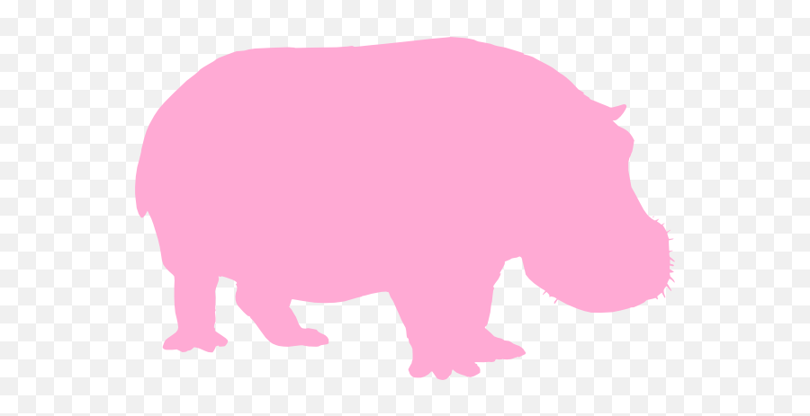 Baby Pink Hippo New Clip Art At Clkercom - Vector Clip Art Emoji,Hippopotamus Clipart