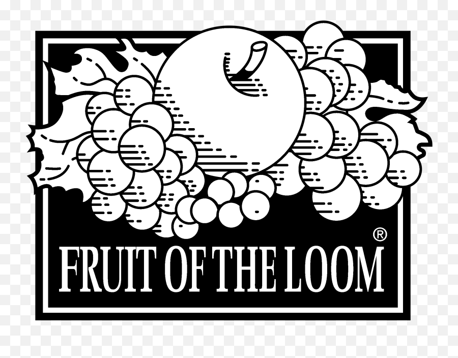 Fruit Of The Loom Logo Png Transparent - Fruit Of The Loom Black Logo Emoji,Fruit Of The Loom Logo