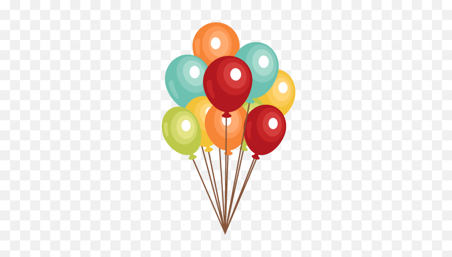 Free Birthday Balloons Cliparts - Birthday Balloons Clipart Emoji,Birthday Balloons Clipart
