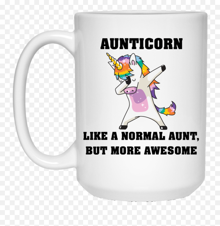 Aunticorn Like A Normal Aunt But More Awesome White Mug Emoji,White Mug Png