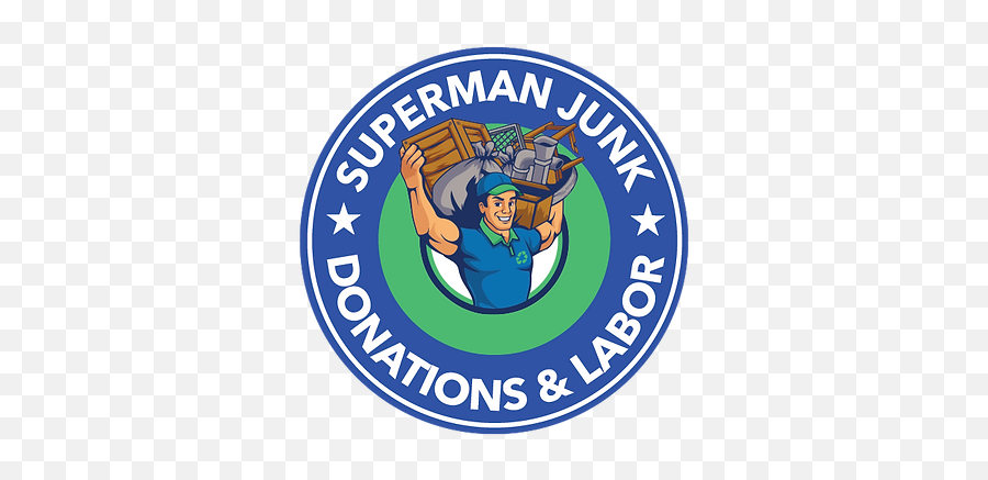 Junk Removal United States Superman Junk Emoji,Blue Superman Logo