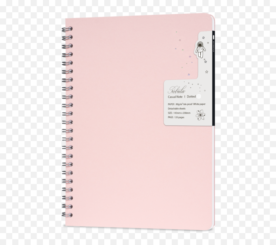 Colorverse Nebula Casual A5 Notebook - Baby Pink Emoji,Nebula Transparent Png