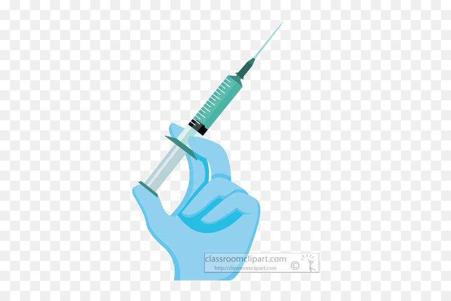 Gloved - Hypodermic Needle Emoji,Syringe Clipart