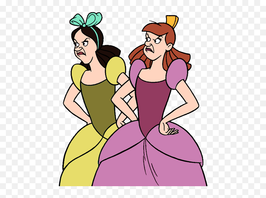 Cinderella Clipart Cinderella Stepmother Cinderella - Anastasia And Drizella Cinderella Emoji,Cinderella Clipart