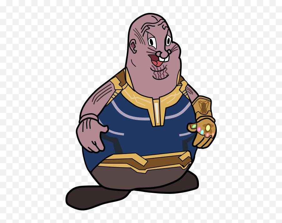 Big Chungus Meme Thanos - Big Chungus And Thanos Emoji,Big Chungus Transparent