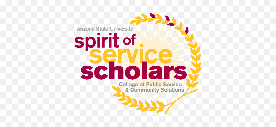 Spirit Of Service Scholars - Watts College Of Public Service And Community Solutions Poster Emoji,Arizona State University Logo