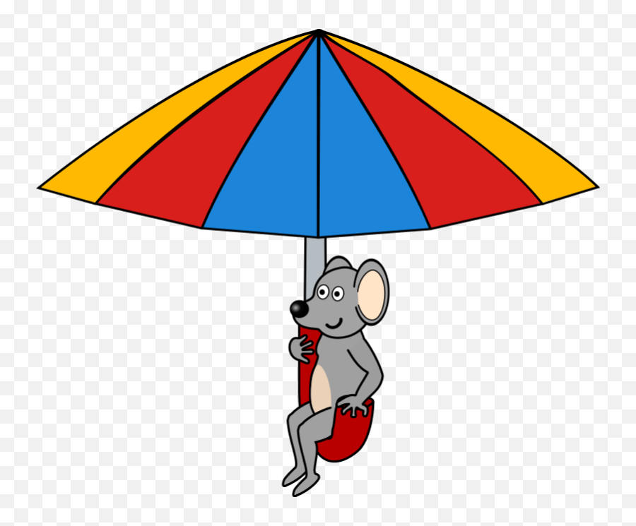 Mouse - Mouse With Umbrella Emoji,Umbrella Clipart