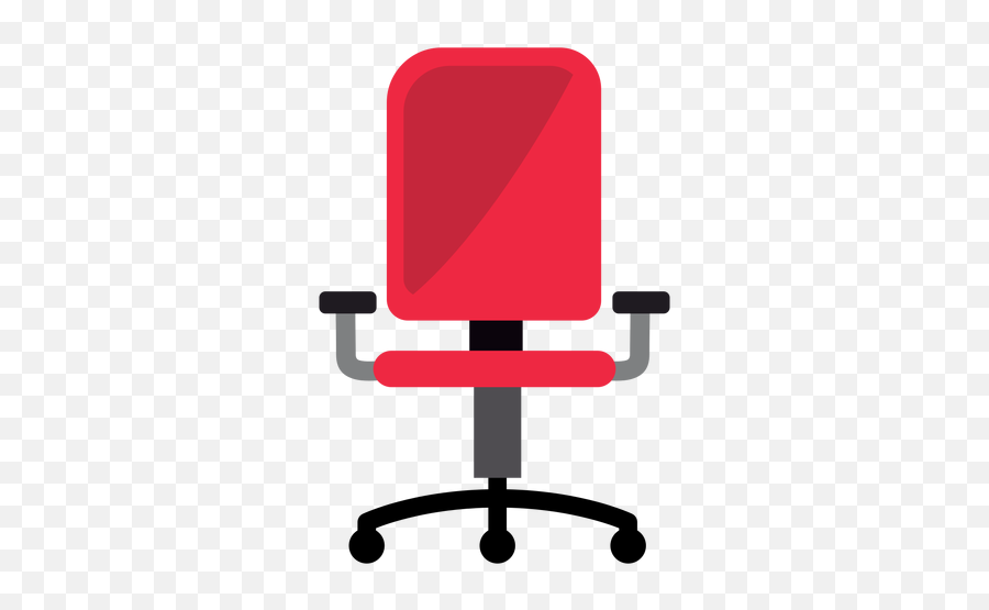 Red Office Chair Clipart Transparent - Vector Office Chair Png Emoji,Chair Clipart