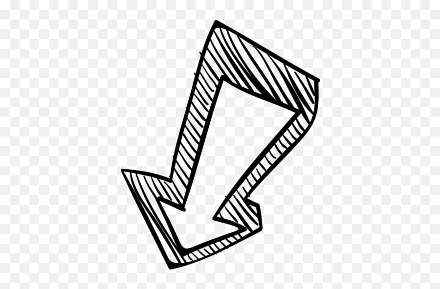 Down Arrow Sketch Png Sketched Arrow Png Hd Image - Transparent Blue Arrow Drawing Emoji,Down Arrow Png