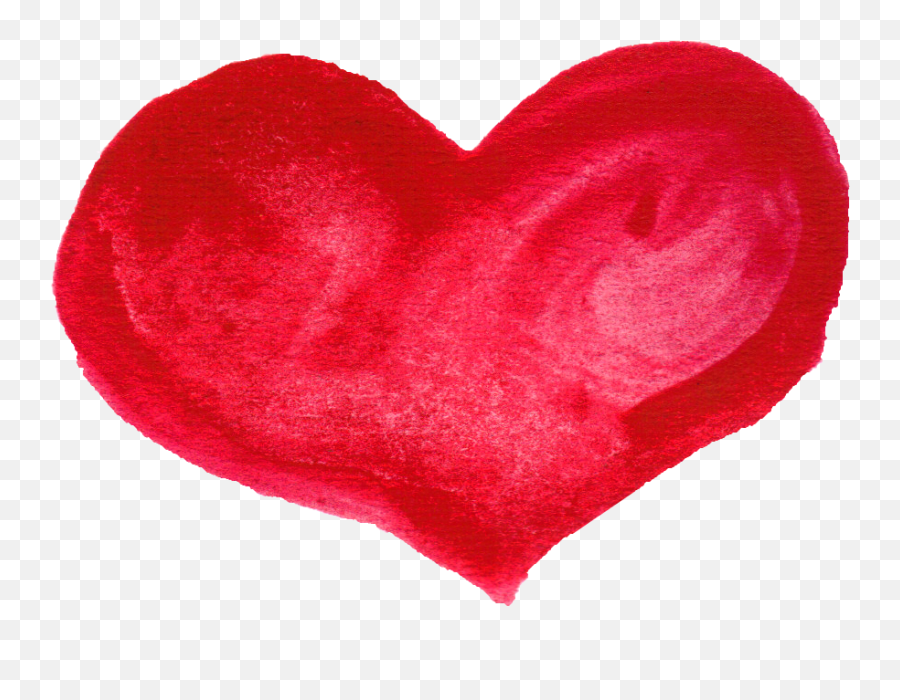 Red Watercolor Heart Transparent - Girly Emoji,Watercolor Heart Png