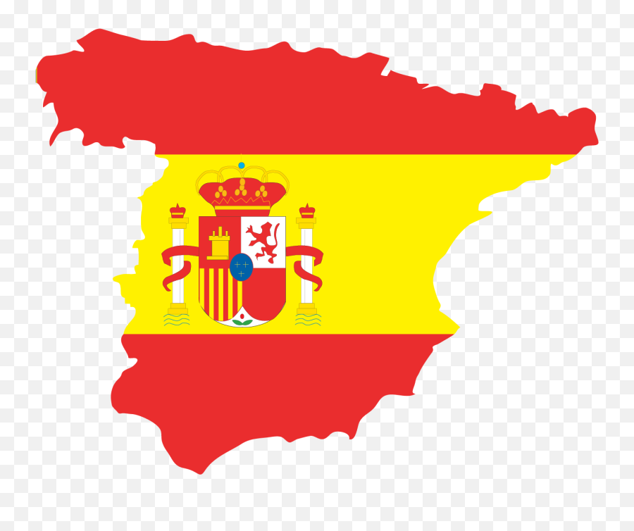 Flag Of Spain Flag Of Europe Illustration - Vector Map Png Spain Clipart Png Emoji,Europe Map Png