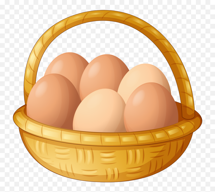 Chicken Food Clipart - Chicken Egg Basket Clipart Emoji,Egg Png