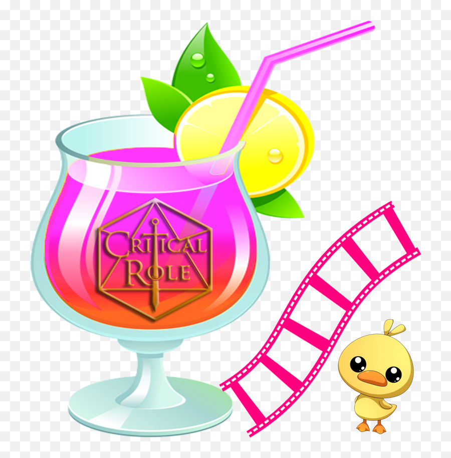Pinkie Watches Critical Role - Wine Glass Emoji,Vox Machina Logo