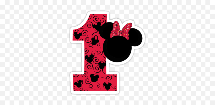 First Birthday Minnie Mouse By Clipart Panda - Free Emoji,Minnie Head Png