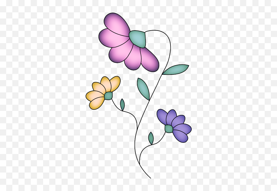 Flower Clipart Bullet Journal Art - Floral Emoji,Journal Clipart