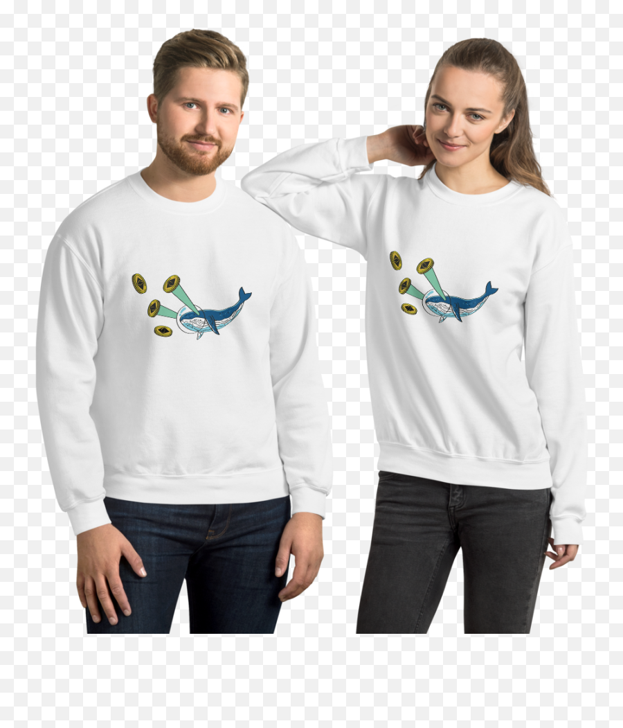 Ethereum Whale Laser Eyes Unisex Sweatshirt Emoji,Laser Eyes Meme Transparent