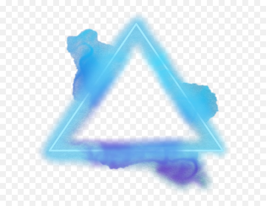 Triangle Frame Geometry Blue Smoke Sticker By Annie Emoji,Blue Smoke Transparent
