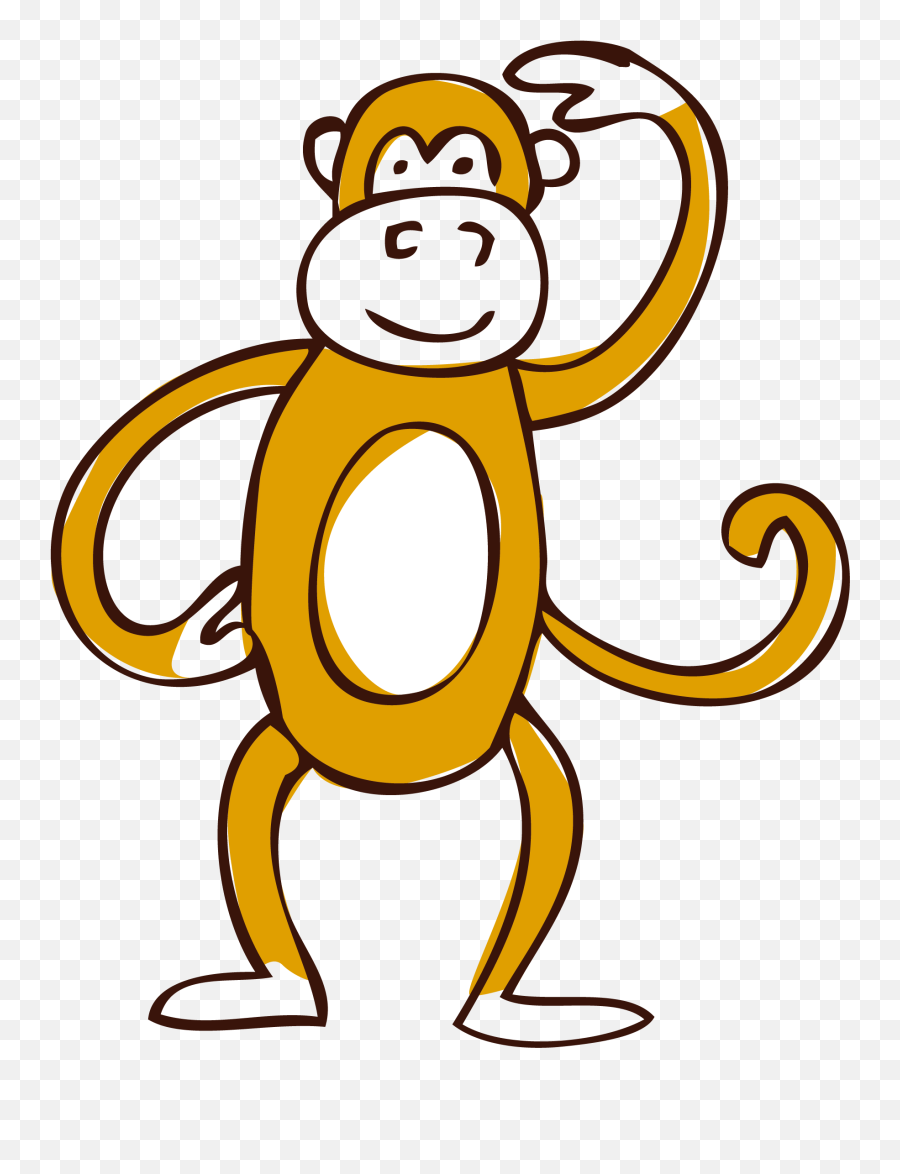 Clip Art Transprent Png Free Download - Yellow Monkey Png Emoji,Free Monkey Clipart