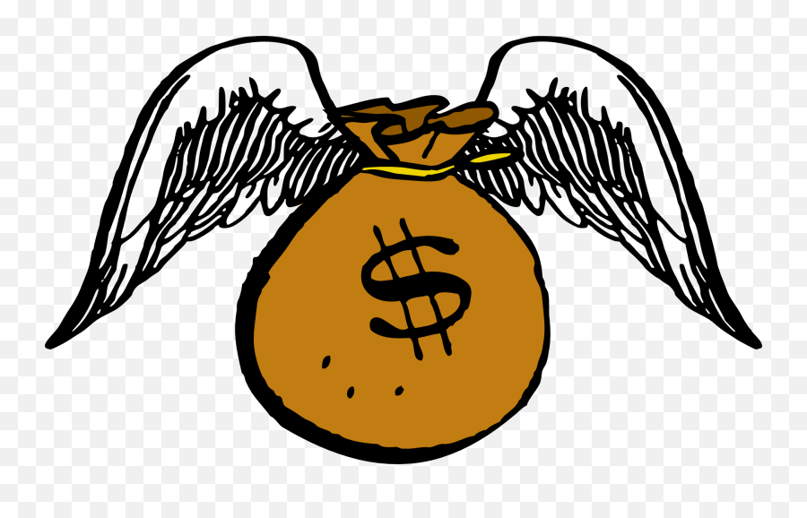 Library Of Cartoon Money Bag Clip Free Download Png Files - Flying Money Bag Png Emoji,Money Bag Clipart