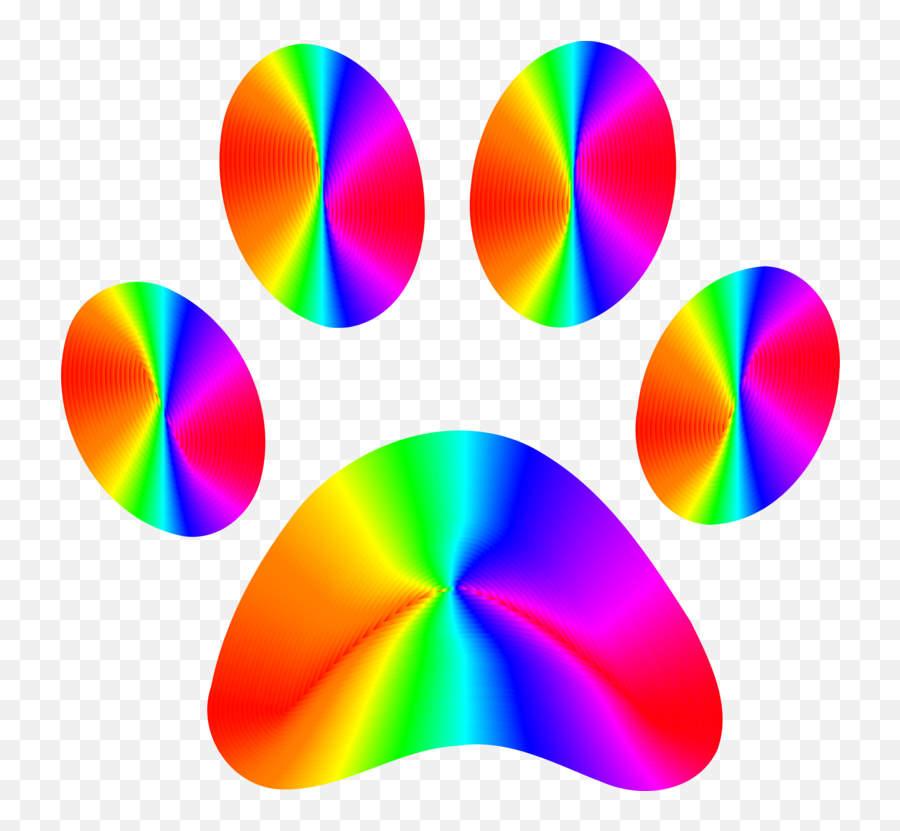 Dog Paw Foot Art Spectrum - Paw Clipart Full Size Clipart Dot Emoji,Dog Paw Clipart
