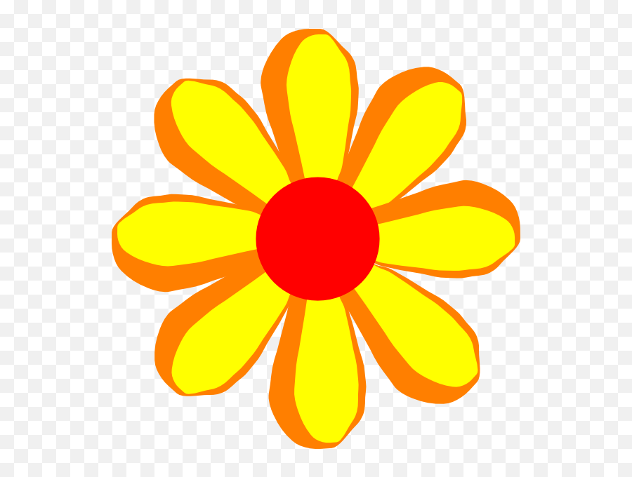 Single Flower Clipart Png Download - Transparent Flower Cartoon Png Emoji,Hawaiian Flower Clipart