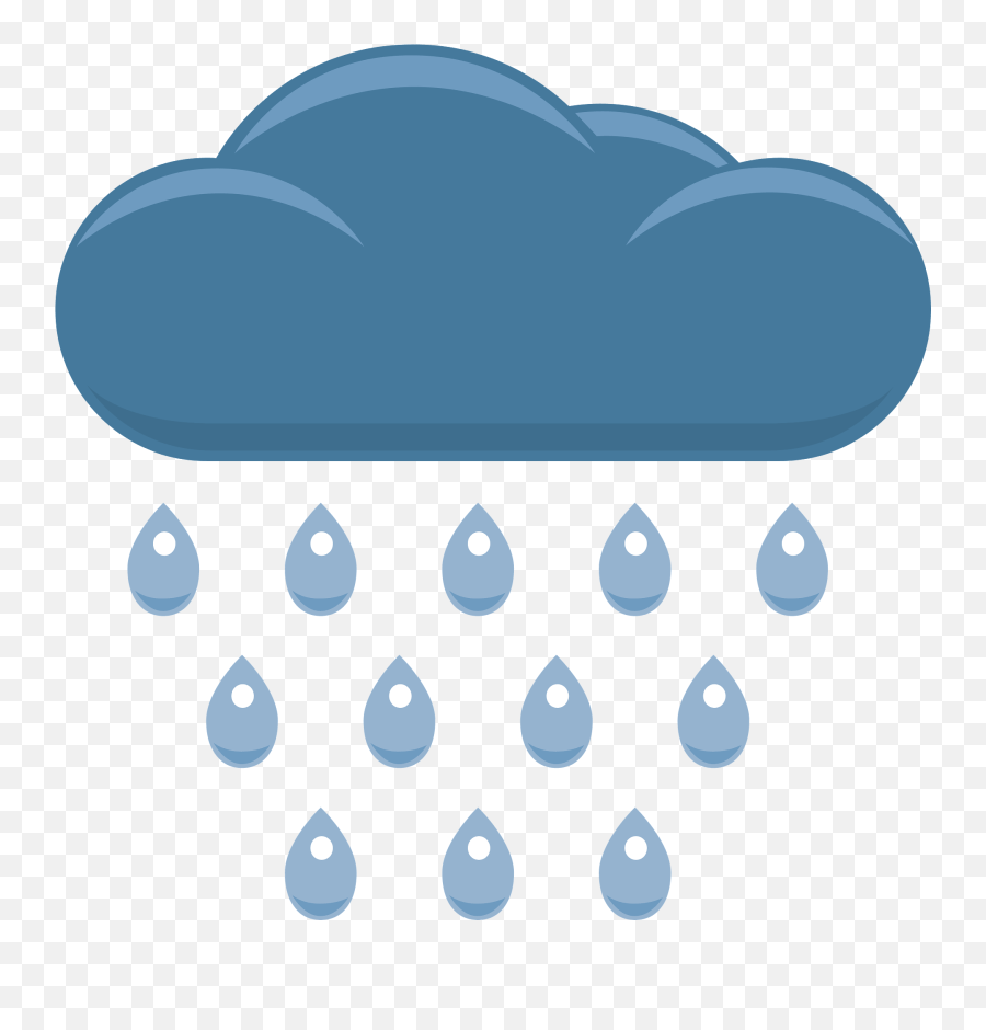 Cloud With Rain Clipart Free Download Transparent Png - Dot Emoji,Rain Cloud Clipart