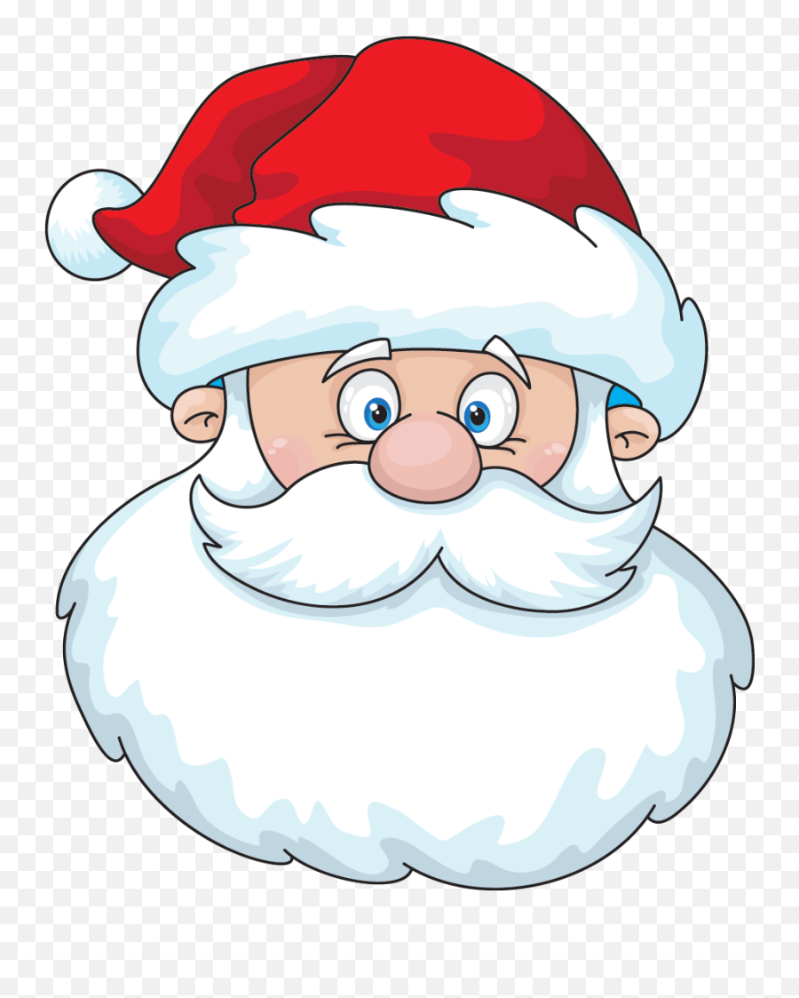 Santa Beard Png Transparent - Santa Beard Png Santa Head Santa Head Emoji,Santa Face Clipart
