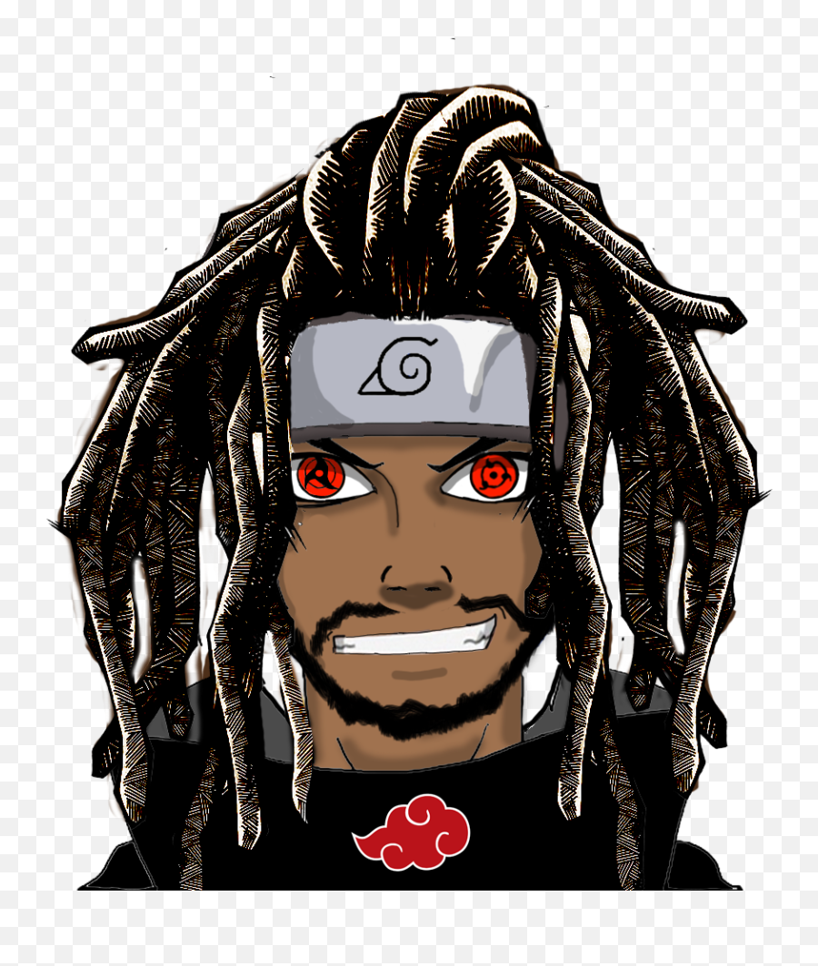 Black Anime Characters With Dreads Png - Black Anime Characters With Dreads Emoji,Dreadlocks Png