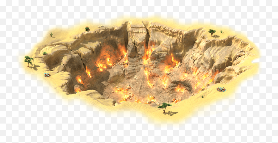Fire Crater - Crater Png Emoji,Crater Png