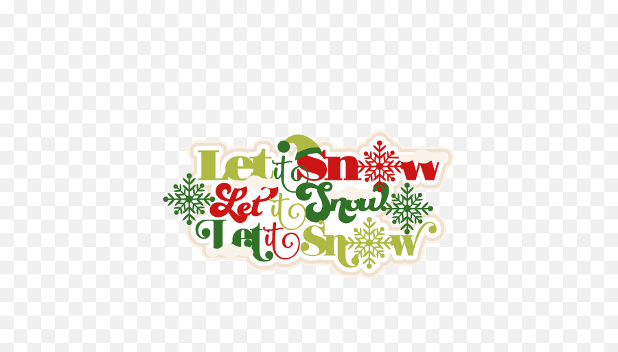 Download Let It Snow Title Scrapbook - Free Clip Art Let It Snow Emoji,Cut Clipart