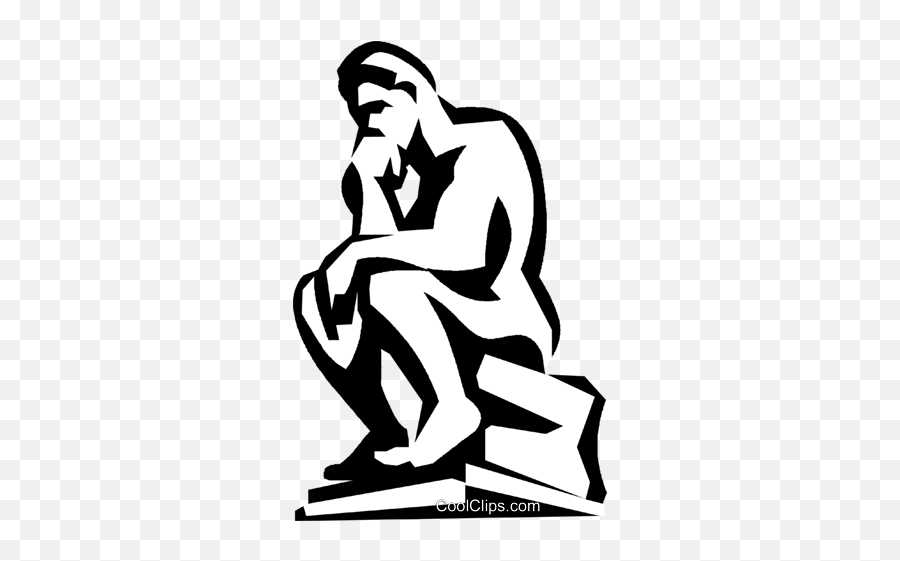 The Thinker - Transparent The Thinker Clipart Emoji,The Thinker Png