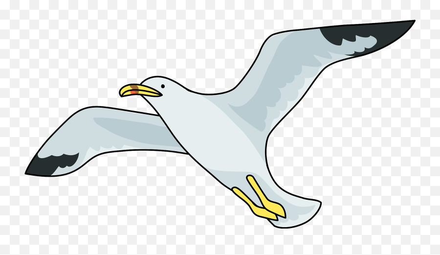 Common Gull Clipart - Clipart Of A Gull Emoji,Seagull Clipart